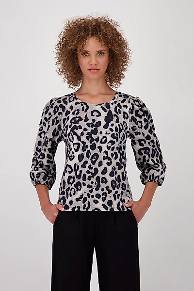 Monari Sweater "Sweatshirt Leodruck Allover", Mit Rundhalsausschnitt günstig online kaufen