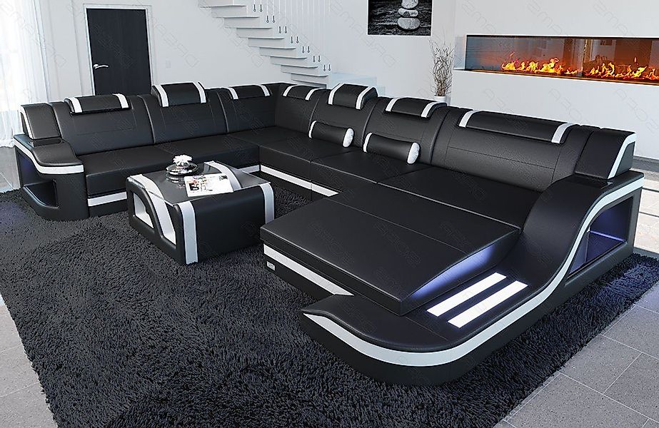 Sofa Dreams Wohnlandschaft Ledercouch Sofa Leder günstig online kaufen