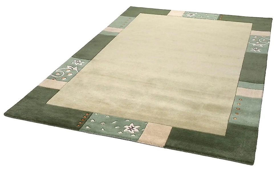 THEKO Wollteppich "Royal Ganges" rechteckig 13 mm Höhe 95% Wolle, mit Bordü günstig online kaufen