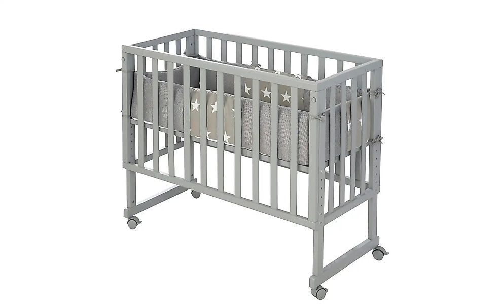 Roba Stuben- & Beistellbett  Little Stars ¦ grau ¦ Maße (cm): B: 49,5 H: 80 günstig online kaufen