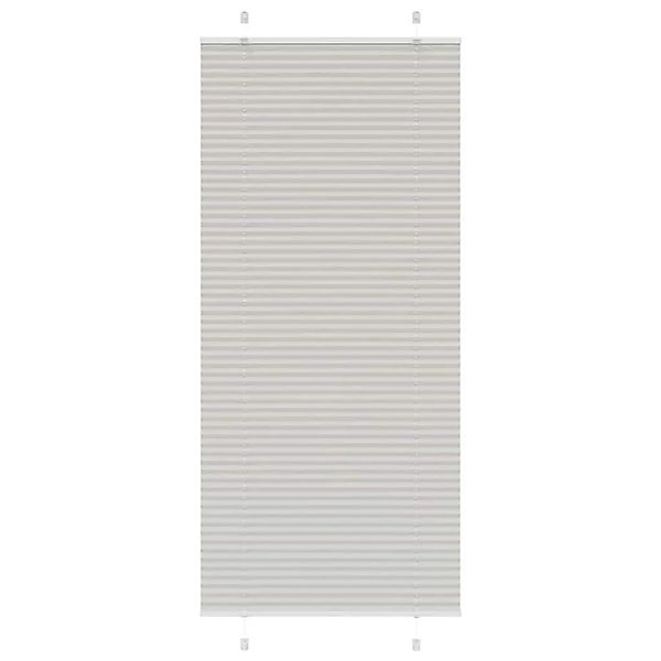 vidaXL Plissee Hellgrau 100x200 cm Stoffbreite 99,4 cm Polyester 4015364 günstig online kaufen