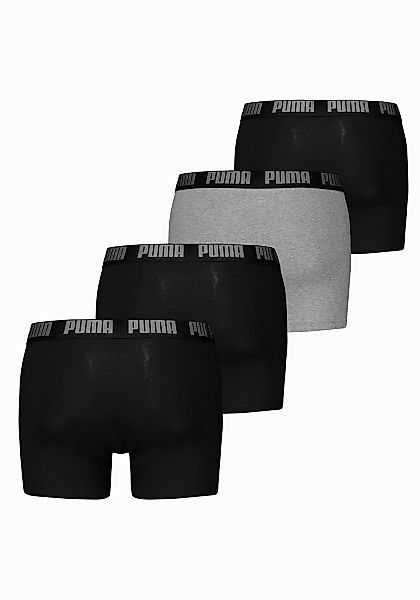 Puma 4-er Set Boxer Briefs Schwarz & Grau günstig online kaufen