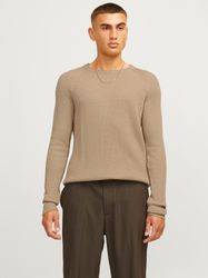 Jack & Jones Rundhalspullover JJPANNEL KNIT günstig online kaufen