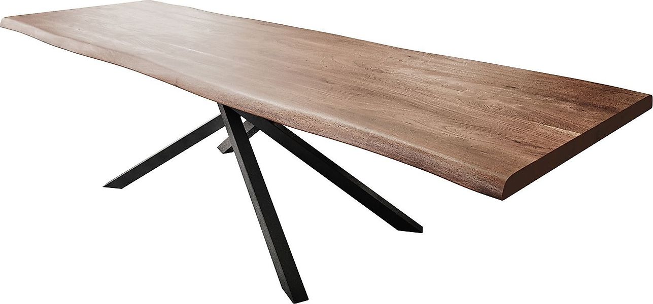 DELIFE Esstisch Edge, Akazie Braun 300x100 günstig online kaufen