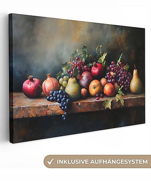 OneMillionCanvasses® Leinwandbild Rustikal - Stilleben - Obst, Fotodruck (1 günstig online kaufen