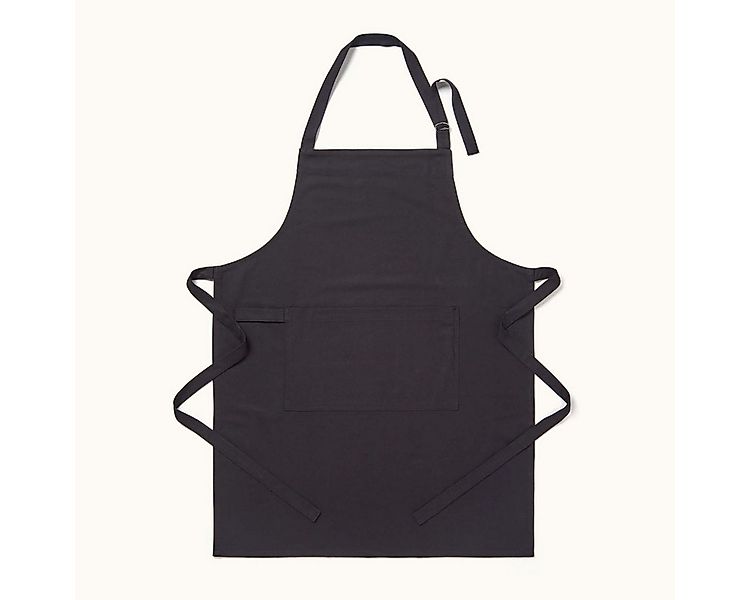 Homescapes Kochschürze Kochschürze schwarz – 100% Baumwolle günstig online kaufen