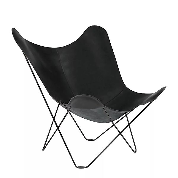cuero - Pampa Mariposa Butterfly Chair Sessel - schwarz/Black 64/BxHxT 87x9 günstig online kaufen