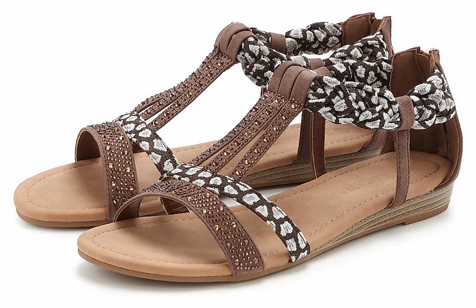LASCANA Sandale "Sommerschuh, Sandalette, offener Schuh," mit aufwendiger V günstig online kaufen