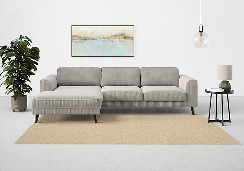 TRENDMANUFAKTUR Ecksofa »Lumber Jack, elegantes Designsofa, zeitlos modern, günstig online kaufen
