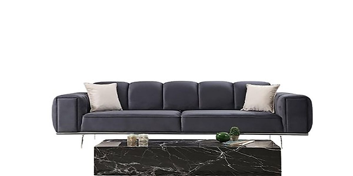 Xlmoebel 3-Sitzer Zeitgemäßes Drei-Sitzer Stoffsofa Polstermöbel - Stoffbez günstig online kaufen