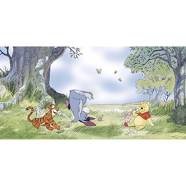 Komar Vlies Fototapete Disney Winnie The Pooh Friendly Day Bunt günstig online kaufen