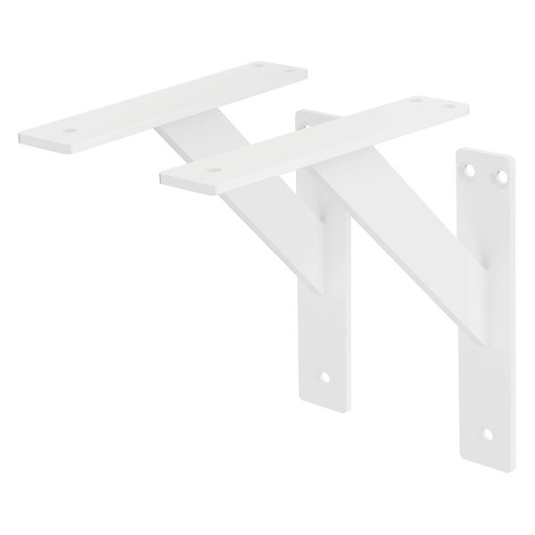 ML-Design 2 Stück Regalhalterung 180x180mm Weiß Aluminium Schwebende Regalw günstig online kaufen