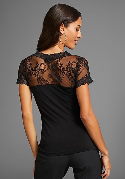 Laura Scott Spitzenshirt, im Lingerie-Look günstig online kaufen