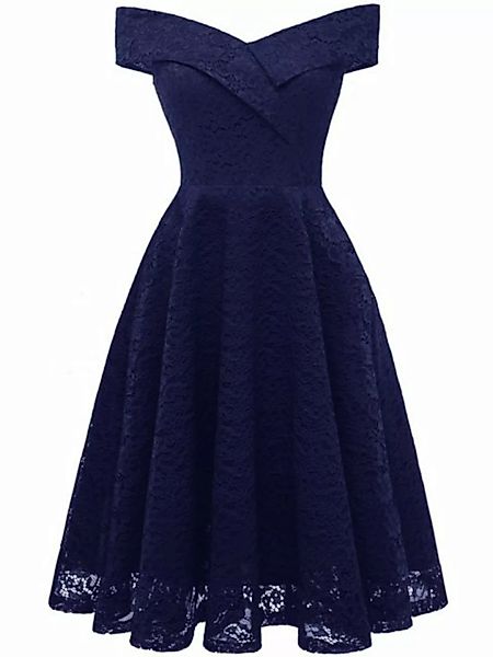 Orient Phoenix Abendkleid Damen Fit-and-Flare-Kleid mit Spitze A-Linie Swin günstig online kaufen