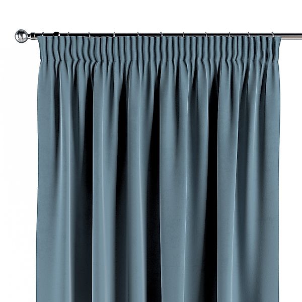 Vorhang mit Kräuselband, blau, Crema (179-28) günstig online kaufen
