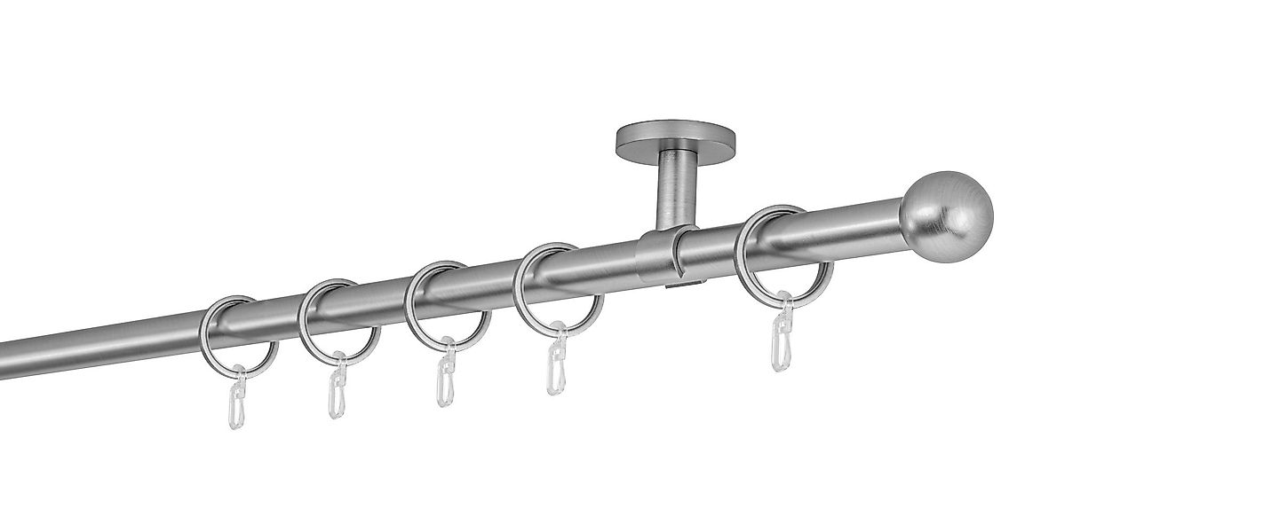 ondeco Gardinenstange Rundrohr Deckenabstand 4cm Ball, günstig online kaufen