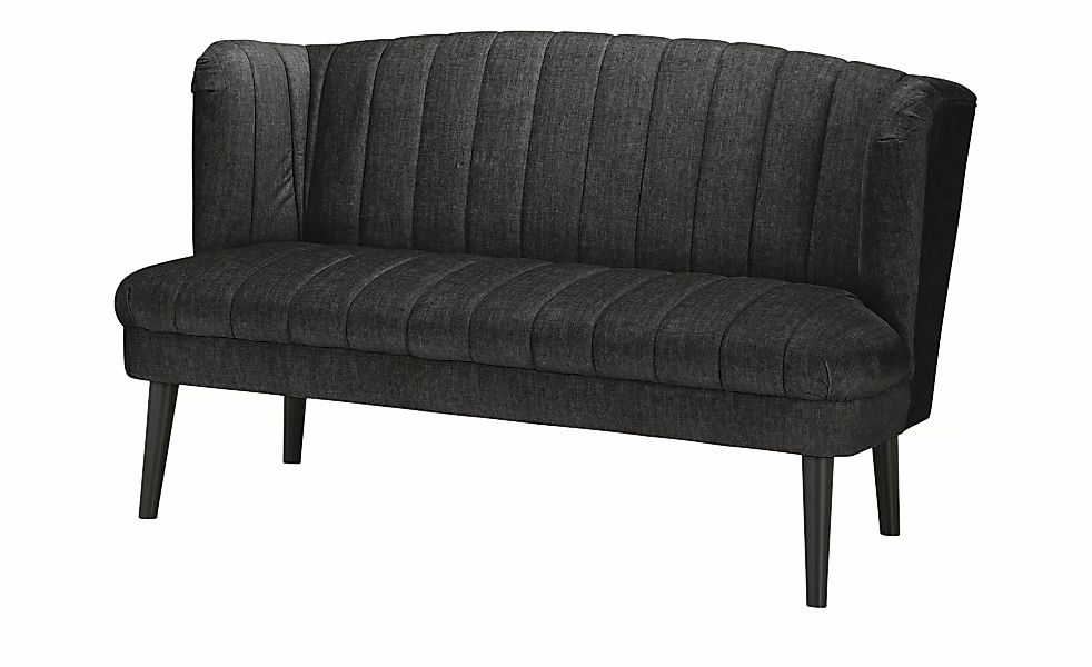 switch Küchensofa  Velours meliert Rina ¦ schwarz ¦ Maße (cm): B: 156 H: 92 günstig online kaufen