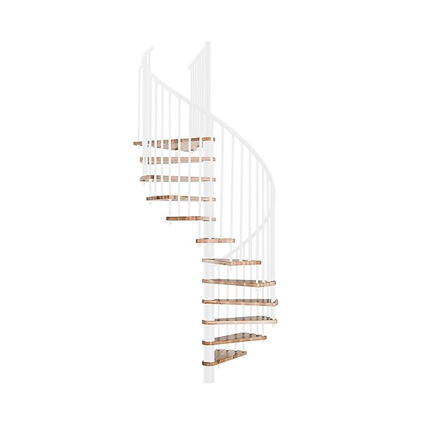 Minka Spindeltreppe Spiral Smart Buche-Weiß 100 cm günstig online kaufen