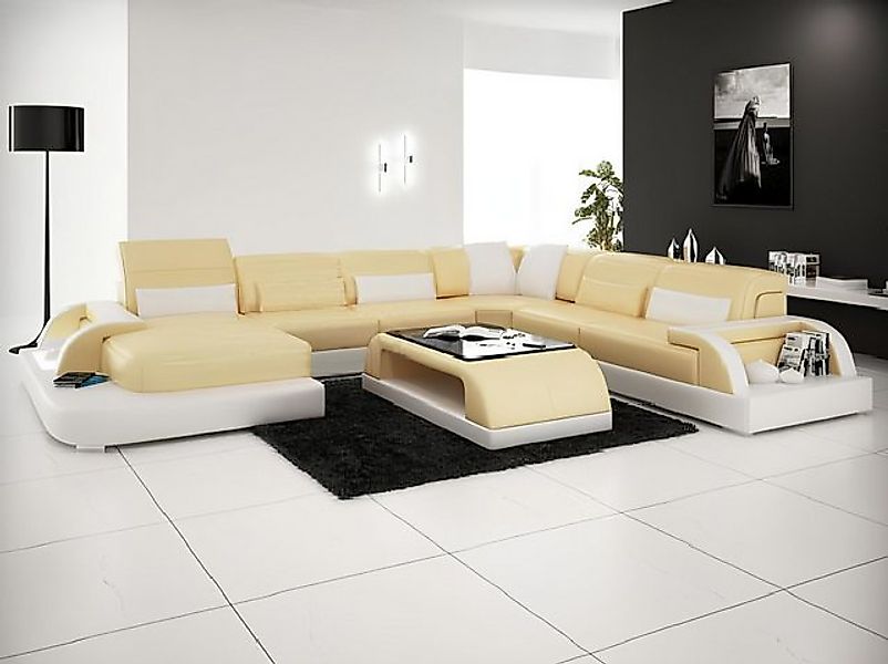 Xlmoebel Ecksofa Wohnlandschaft Sofa Sitzgarnitur Eckcouch Designer Lederso günstig online kaufen