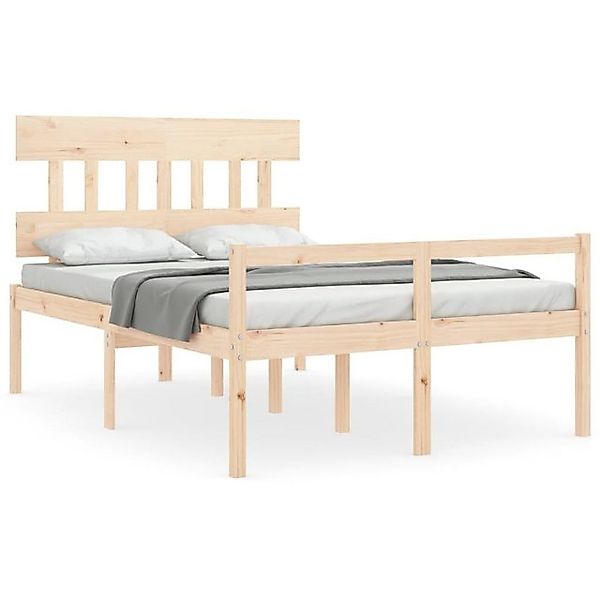 furnicato Bett Seniorenbett mit Kopfteil 140x200 cm Massivholz (1-tlg) günstig online kaufen