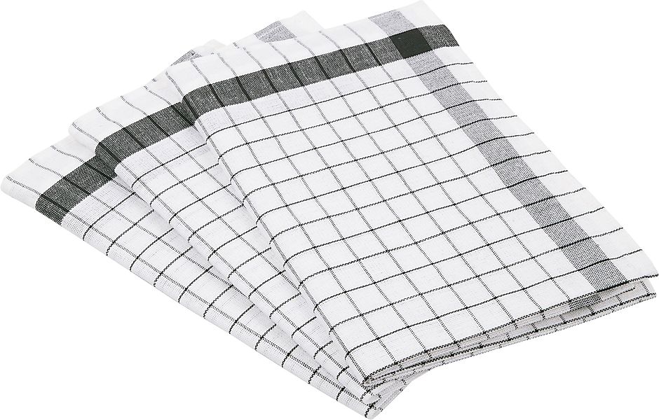 ROSS Geschirrtuch Exclusiv, (Set, 3-tlg), Karofond, günstig online kaufen