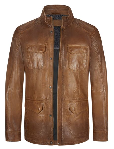 Milestone Lederjacke MS-Jose längere Herren Fieldjacket günstig online kaufen