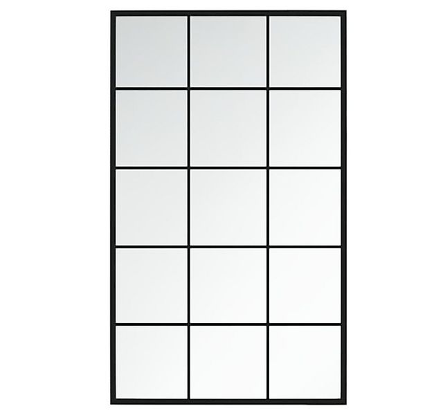 vidaXL Spiegel 100 x 60 cm Wandspiegel Schwarz 100x60 cm Metall günstig online kaufen