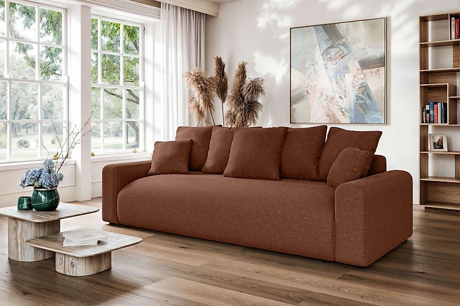 Home affaire Big-Sofa "LAKESIDE klein 3-Sitzer Schlafsofa mit Bettkasten, B günstig online kaufen