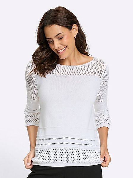 Witt Strickpullover Ajour-Pullover 3/4-Arm günstig online kaufen
