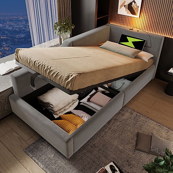 HAUSS SPOLE Schlafsofa 90x200cm mit hydraulischem günstig online kaufen