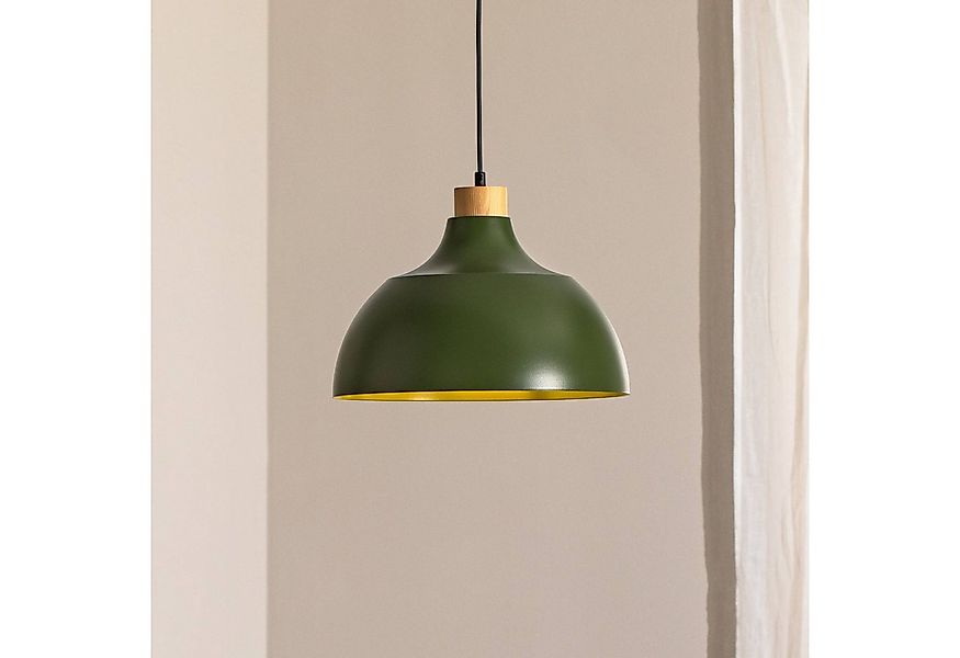 Envostar Hängeleuchte Kaitt, Metall, Grün IP20, 1 x 15 W LED günstig online kaufen