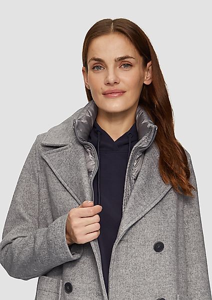 s.Oliver Funktionsjacke Caban im Materialmix mit günstig online kaufen