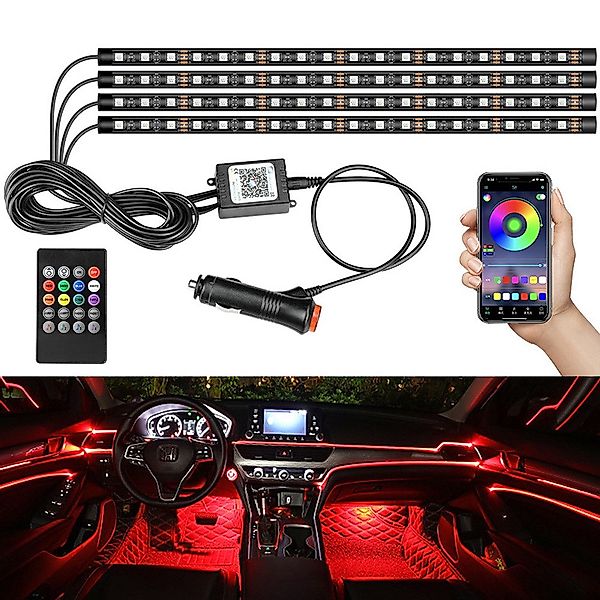 zggzerg LED Stripe LED-Innenbeleuchtung Auto, 4 günstig online kaufen