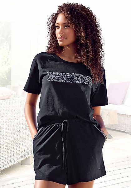 KangaROOS Shorty 2-teilig, 2 tlg. mit Slogan-Frontdruck günstig online kaufen