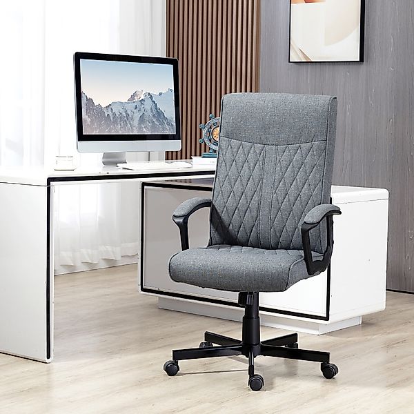 Vinsetto Bürostuhl ergonomisch mit Wippfunktion, höhenverstellbar, verstell günstig online kaufen