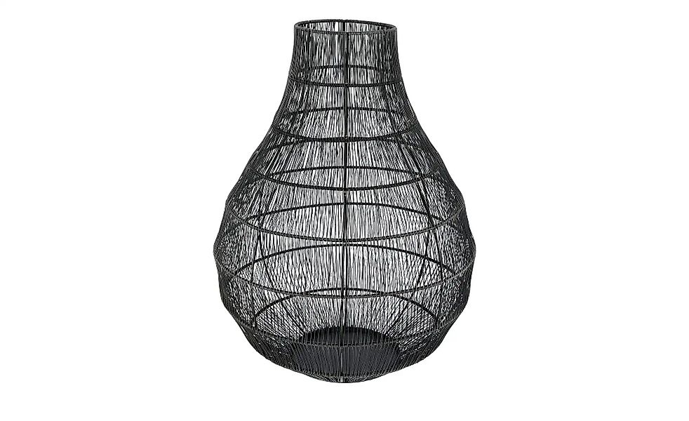 Windlicht   ¦ schwarz ¦ Eisen,Zink ¦ Maße (cm): H: 41  Ø: 32 Accessoires > günstig online kaufen