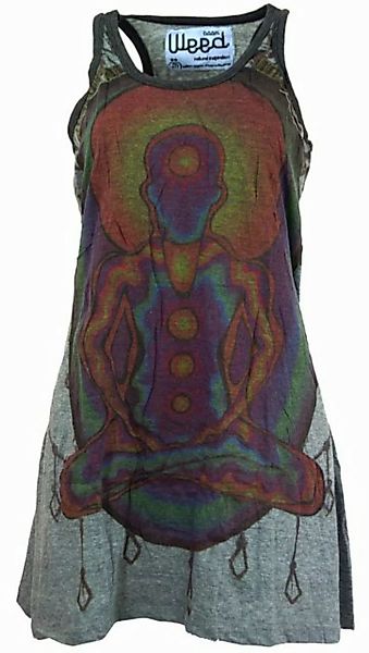 Guru-Shop T-Shirt Weed Top, Longshirt, Minikleid Chakra Yogi -.. Festival, günstig online kaufen