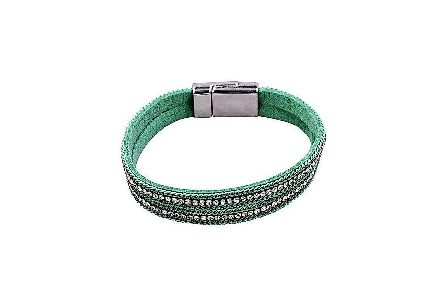 Steuer Armband Velours Armband türkis mit Strass günstig online kaufen