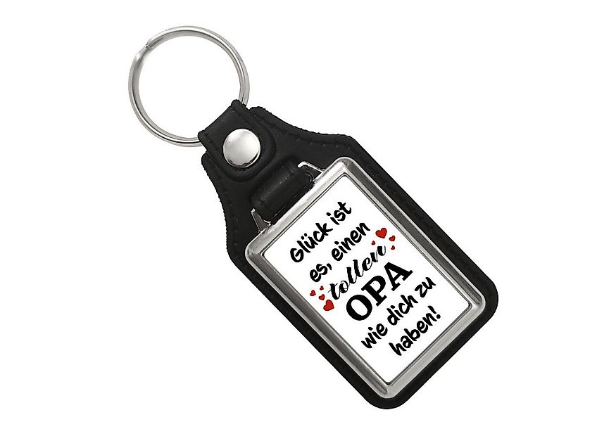 speecheese Schlüsselanhänger Toller Opa Glück Schlüsselanhänger mit Kunstle günstig online kaufen
