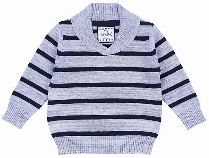 Sarcia.eu Streifenpullover Grau-dunkelblauer Pullover 9-12 Monate günstig online kaufen