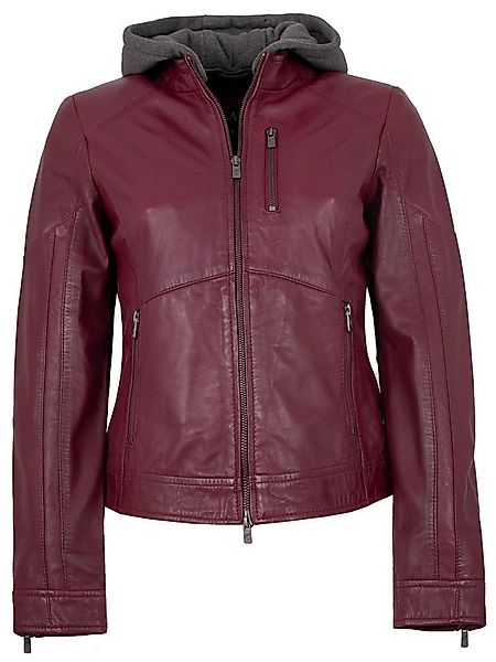 Jilani Lederjacke Francis Jilani - Damen Lederjacke Lammnappa Kapuze portwe günstig online kaufen