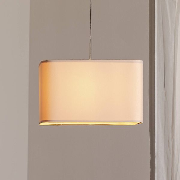 Hängeleuchte Kwadro, weiß, 40 x 40 cm, Velourstoff günstig online kaufen