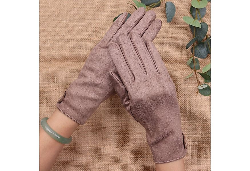 MIRROSI Fleecehandschuhe Damen Touchscreen Handschuhe gefüttert Warm ONESIZ günstig online kaufen