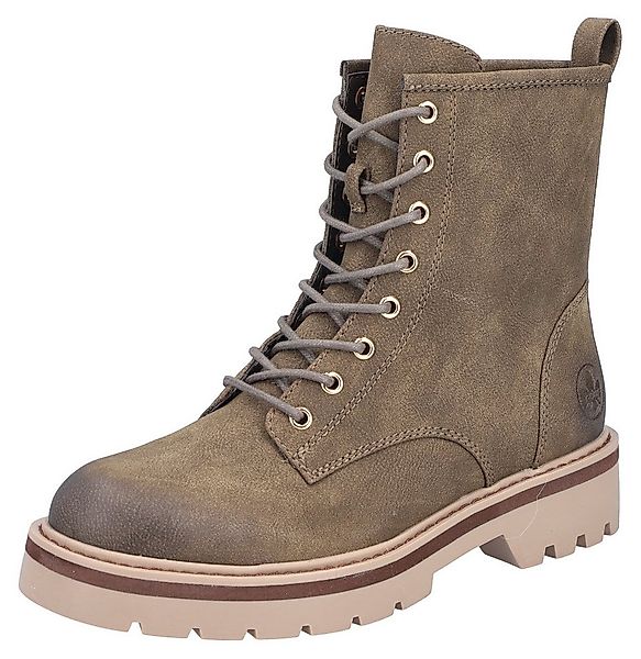Rieker Schnürboots Schnürstiefelette, Boots, Blockabsatz, mit Profilsohle günstig online kaufen