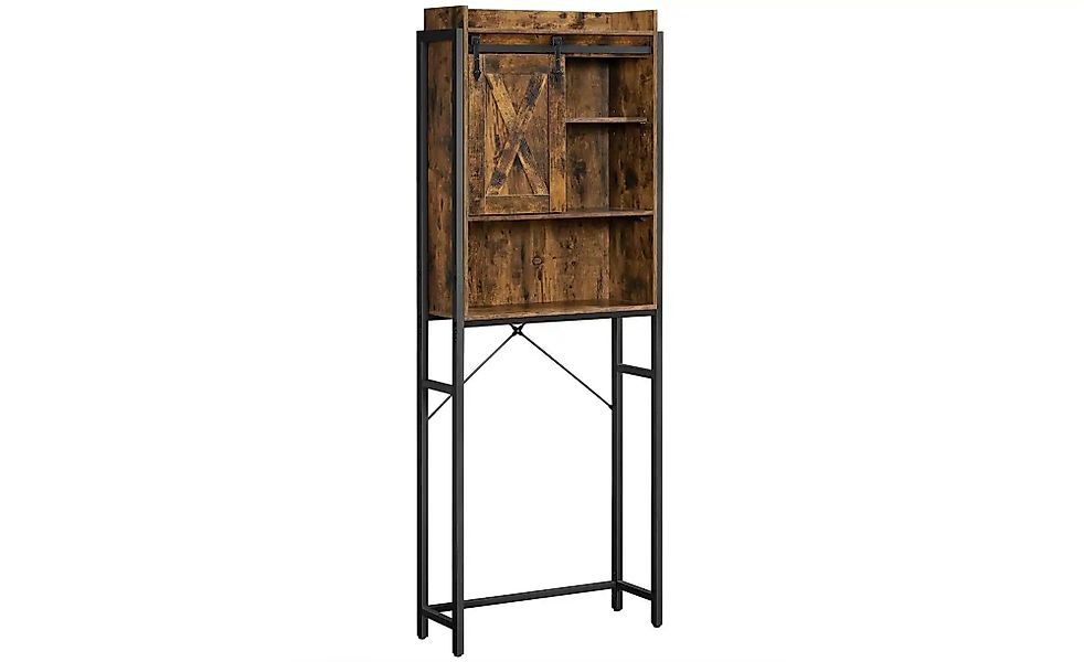 Waschmaschinenüberbau   ¦ braun ¦ Maße (cm): B: 64 H: 171 Regale > Badregal günstig online kaufen