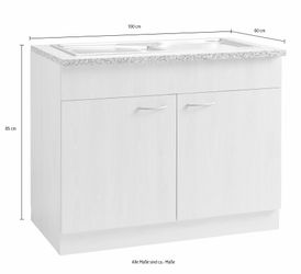 wiho Küchen Spülenschrank "Kiel" 100 cm breit, 60 cm tief günstig online kaufen