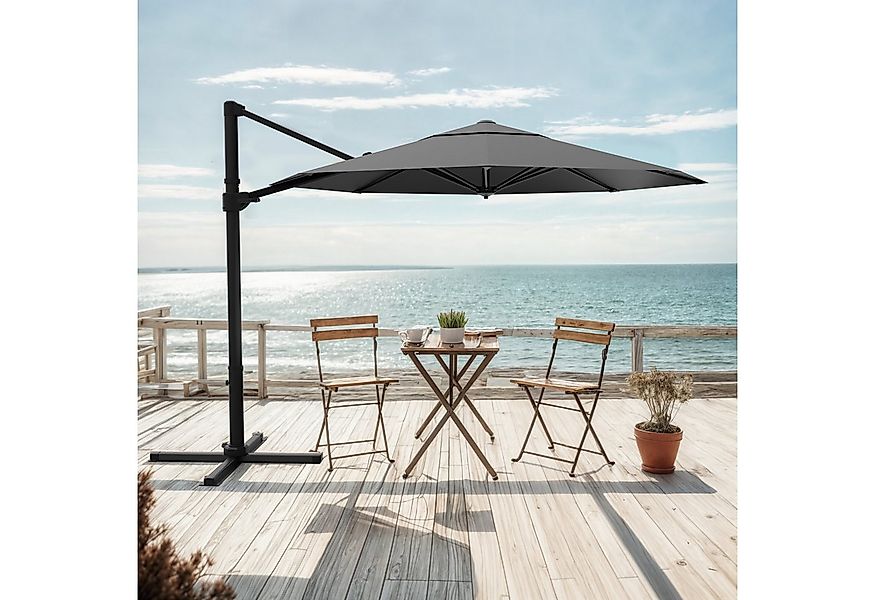 HOMALL Sonnenschirm Sonnenschirm mit Ständer, 360 Grad drehbar, UV-Schutz 5 günstig online kaufen