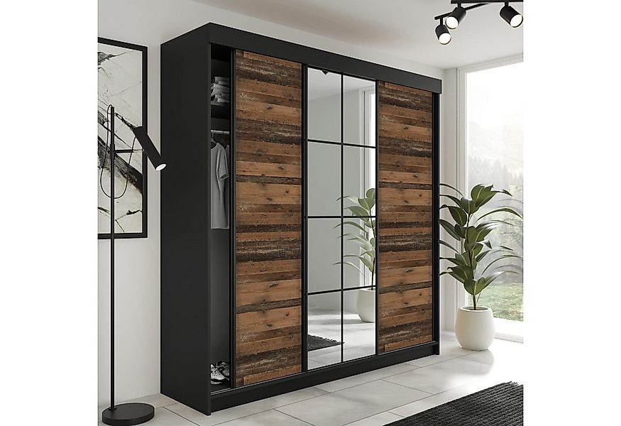 KIER FURNITURE Schiebetürenschrank LAMARO 250 x 205 x 59 cm - Schrank Schla günstig online kaufen