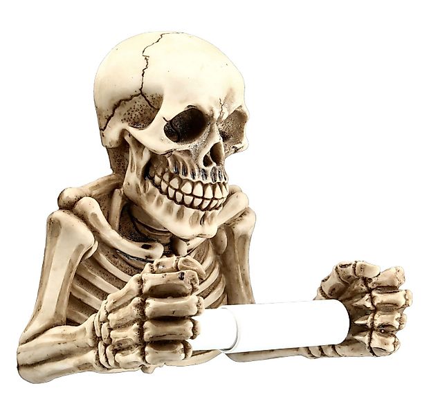 Figuren Shop GmbH Toilettenpapierhalter Toilettenpapierhalter - Skelett - G günstig online kaufen