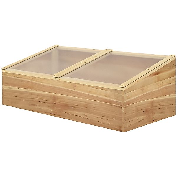 Outsunny Mini-Gewächshaus für Pflanzen dim. 100L x 50B x 36H cm Doppeltes u günstig online kaufen